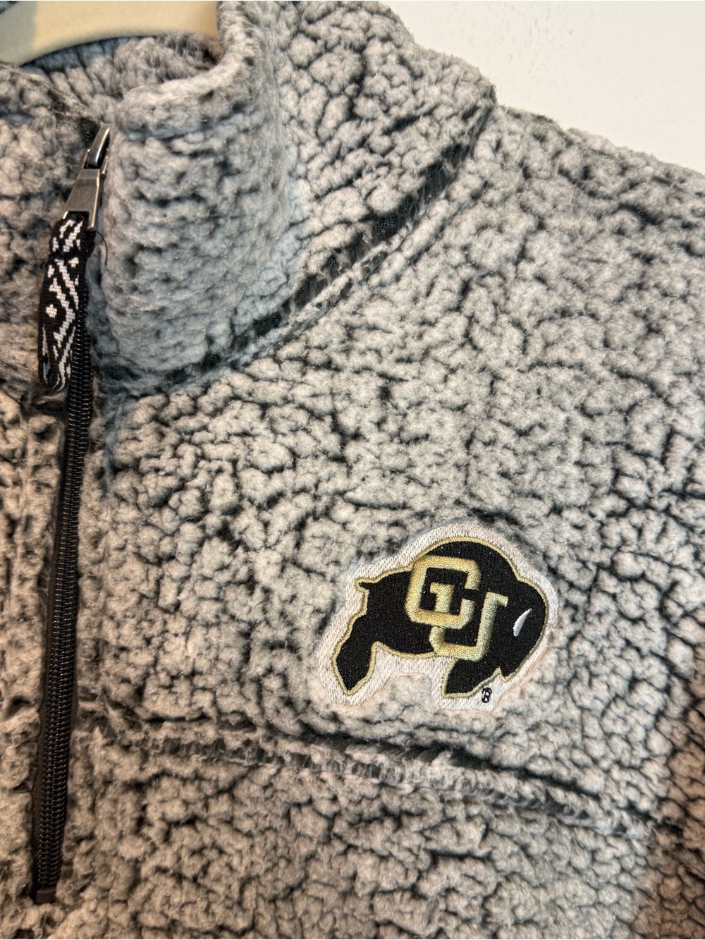 Colorado University Buffaloes Sherpa Soft Quarter-Zip Pullover Jacket Men 2XL